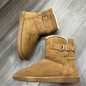 Bearpaw Tan Suede Boots